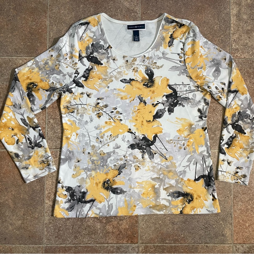 Karen Scott 3/4" sleeve t-shirt